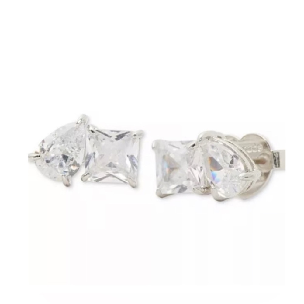 Kate Spade Silver CZ Cluster Stud Earrings - Picture 6 of 6